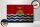 Holzschild Flagge Kiribati 30x20cm Flag of Kiribati Rost