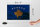 Holzschild Flagge Kosovo 30x20cm Flag of Kosovo Rost