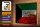 Holzschild Flagge Kuwait 30x20cm Flag of Kuwait Rost