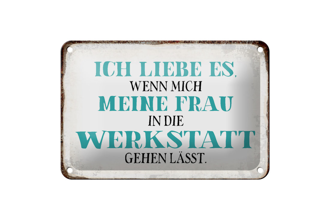 Retro Blechschild 'Bist Du Der Chef Im Haus?', 20x30 Cm, Witziger Spruch – Lustige Deko Für Werkstatt, Bar Oder Küche