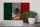 Holzschild Flagge Mexiko 30x20cm Flag of Mexico Rost