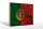 Holzschild Flagge Portugal 30x20cm Flag of Portugal Rost