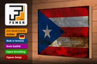 Holzschild Flagge Puerto Rico 30x20cm Puerto Rico Rost