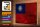 Holzschild Flagge China 30x20cm Flag of Taiwan Rost