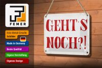 Blechschild Spruch 18x12cm geht`s noch Retro Schild
