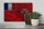 Holzschild Flagge Wallis und Futuna 30x20cm Wallis Rost