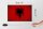 Holzschild Flagge Albanien 30x20cm Flag Albania Vintage
