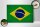Holzschild Flagge Brasilien 30x20cm Flag of Brazil Vintage