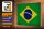 Holzschild Flagge Brasilien 30x20cm Flag of Brazil Vintage