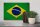 Holzschild Flagge Brasilien 30x20cm Flag of Brazil Vintage