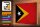 Holzschild Flagge Osttimor 30x20cm Flag East Timor Vintage