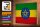 Holzschild Flagge Äthiopien 30x20cm Flag Ethiopia Vintage