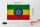 Holzschild Flagge Äthiopien 30x20cm Flag Ethiopia Vintage
