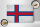 Holzschild Flagge Färöer 30x20cm Flag Faroe Islands Vintage