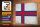 Holzschild Flagge Färöer 30x20cm Flag Faroe Islands Vintage
