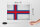 Holzschild Flagge Färöer 30x20cm Flag Faroe Islands Vintage