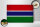 Holzschild Flagge Gambia 30x20cm Flag of Gambia Vintage