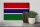 Holzschild Flagge Gambia 30x20cm Flag of Gambia Vintage