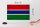 Holzschild Flagge Gambia 30x20cm Flag of Gambia Vintage