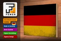 Holzschild Flagge Deutschland 30x20cm Flag Germany Vintage