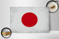 Holzschild Flagge Japan 30x20cm Flag of Japan Vintage