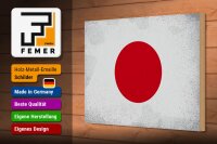 Holzschild Flagge Japan 30x20cm Flag of Japan Vintage
