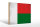 Holzschild Flagge Madagaskar 30x20cm Madagascar Vintage