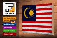 Holzschild Flagge Malaysia 30x20cm Flag Malaysia Vintage