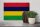 Holzschild Flagge Mauritius 30x20cm Flag Mauritius Vintage