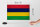 Holzschild Flagge Mauritius 30x20cm Flag Mauritius Vintage