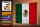 Holzschild Flagge Mexiko 30x20cm Flag of Mexico Vintage