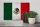 Holzschild Flagge Mexiko 30x20cm Flag of Mexico Vintage