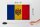 Holzschild Flagge Moldau 30x20cm Flag of Moldova Vintage