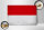 Holzschild Flagge Monaco 30x20cm Flag of Monaco Vintage