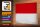 Holzschild Flagge Monaco 30x20cm Flag of Monaco Vintage