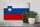 Holzschild Flagge Slowenien 30x20cm Flag Slovenia Vintage