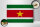 Holzschild Flagge Suriname 30x20cm Flag Suriname Vintage