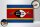 Holzschild Flagge Swasiland 30x20cm Flag Eswatini Vintage