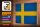 Holzschild Flagge Schweden 30x20cm Flag of Sweden Vintage