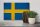 Holzschild Flagge Schweden 30x20cm Flag of Sweden Vintage