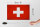 Holzschild Flagge Schweiz 30x20cm Flag Switzerland Vintage