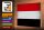 Holzschild Flagge Jemen 30x20cm Flag of Yemen Vintage