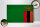 Holzschild Flagge Sambia 30x20cm Flag of Zambia Vintage