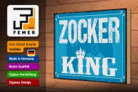 Holzschild Spruch 30x20cm Zocker King Controller