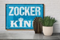 Holzschild Spruch 30x20cm Zocker King Controller