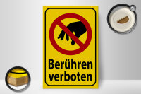 Holzschild Warnschild 20x30cm berühren verboten