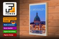 Holzschild Reise 20x30cm Copenhagen Denmark Amalienborg