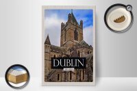 Holzschild Reise 20x30cm Dublin Ireland Castle Reiseziel