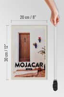 Holzschild Reise 20x30cm Mojacar Spain Spanien Hozltür Geschenk
