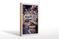 Holzschild Reise 20x30cm Naples Italy Neapel guide of...